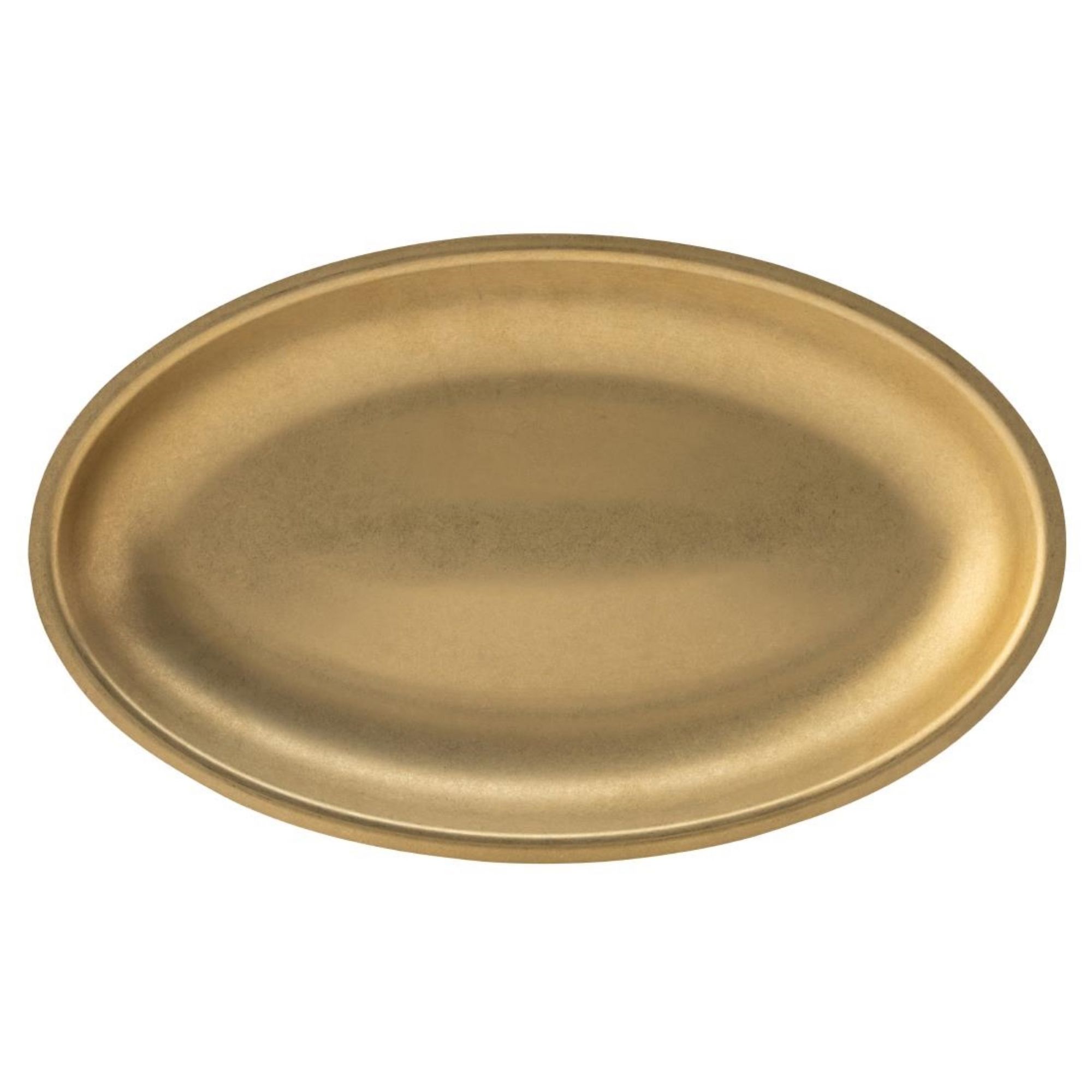 Picture of Utopia Artemis Oval Platters Rumbled Gold 300x180mm (6 Pack)