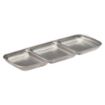 Picture of Utopia Artemis Triple Dip Trays Rumbled Steel 225x90mm (12 Pack)