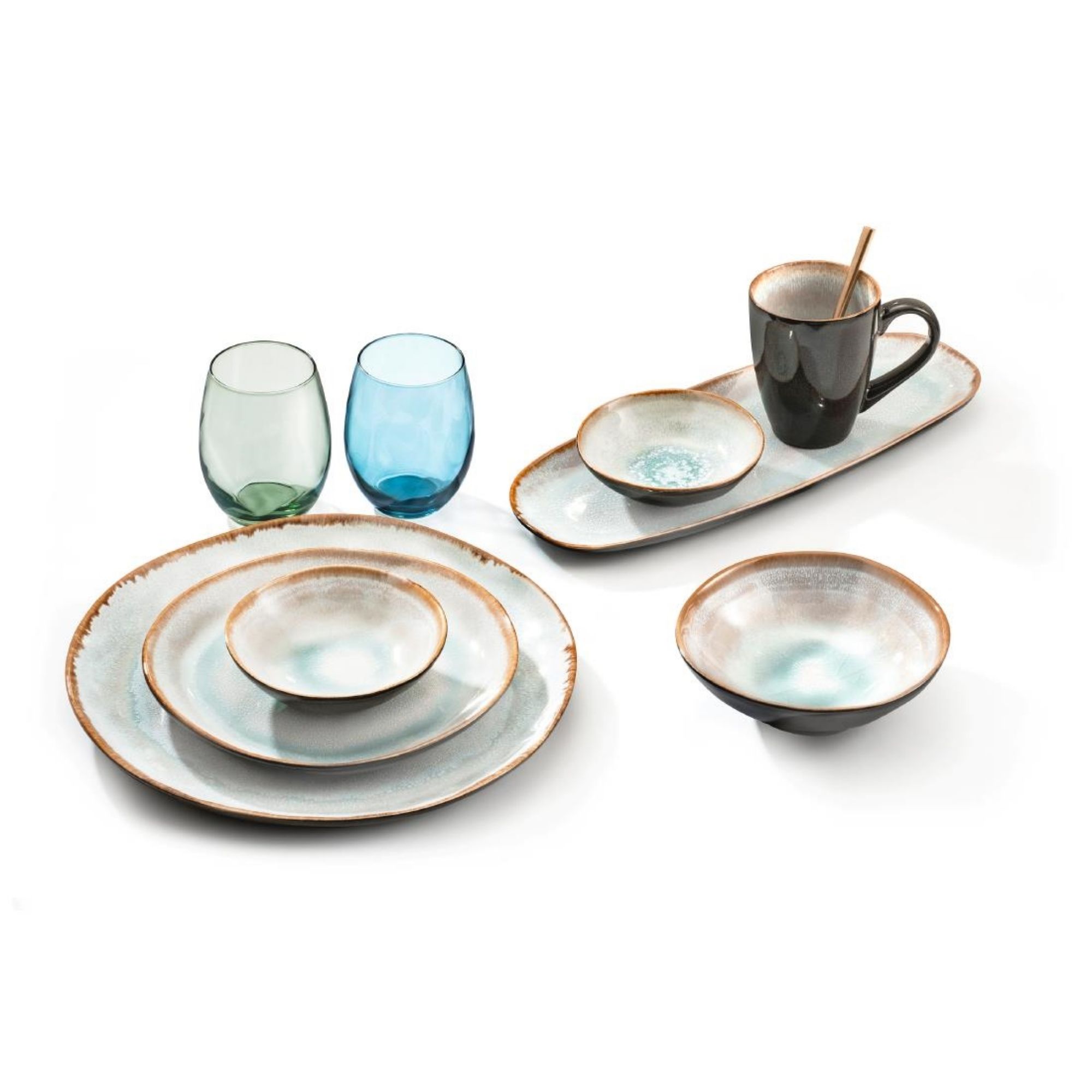 Picture of Amefa Medard De Noblat Shadow Aqua Bowls 240mm (2 Pack)