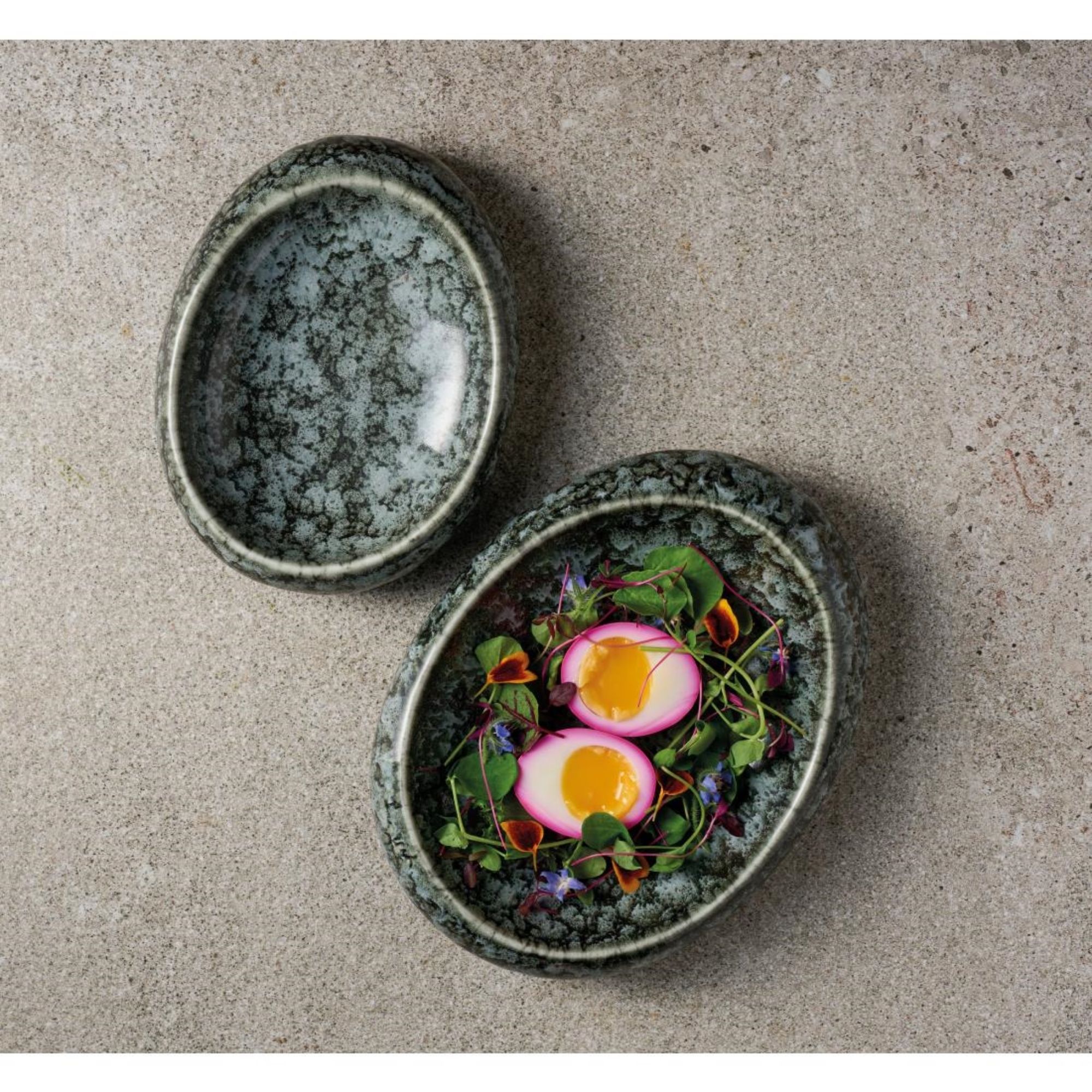 Picture of Playground Blue Pearl Oval Bowls 230x170mm