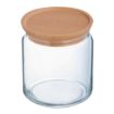 Picture of Luminarc Pure Jars & Wood Lids 750ml (6 Pack)