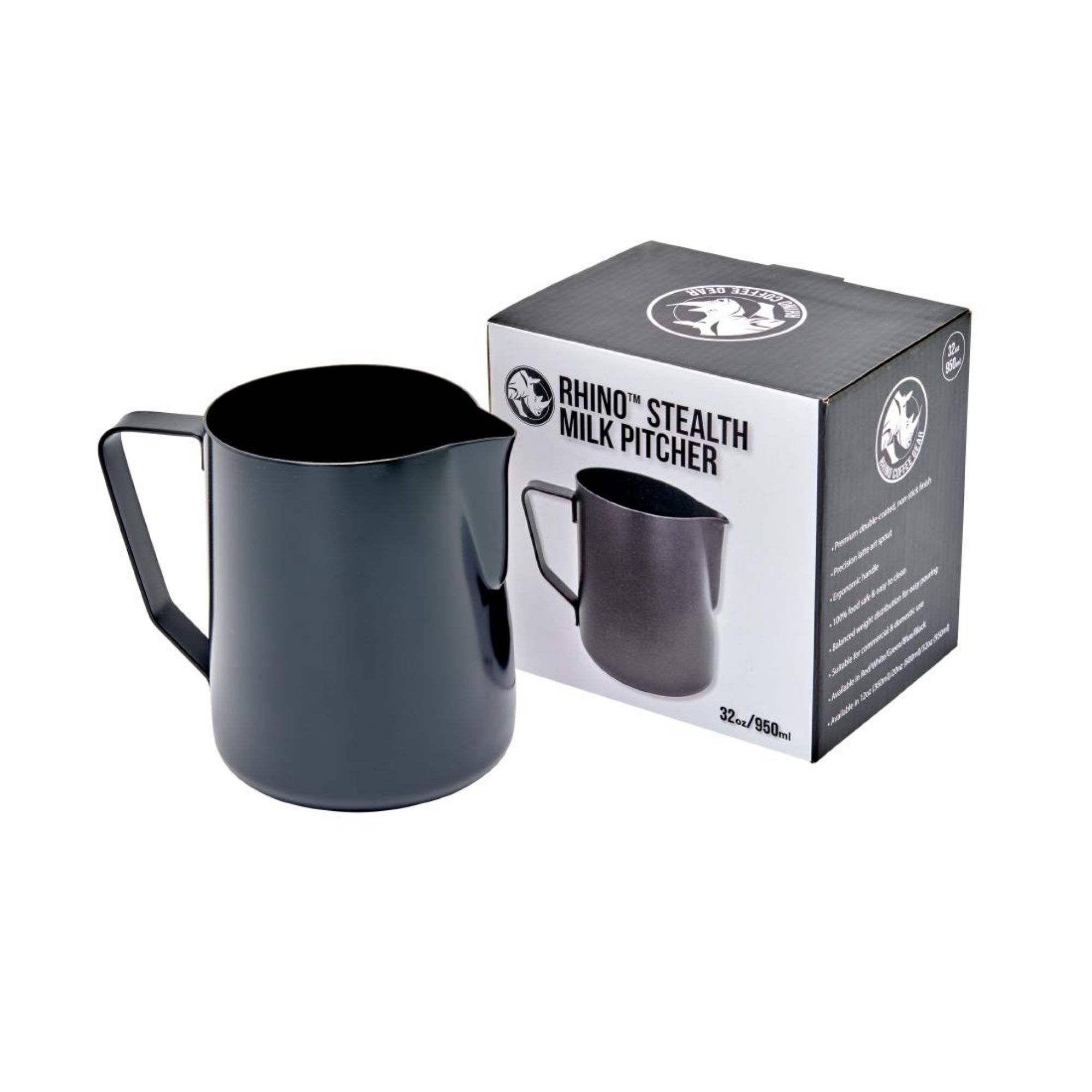 Picture of Rhino Stealth Milk Pitcher 1Ltr Black