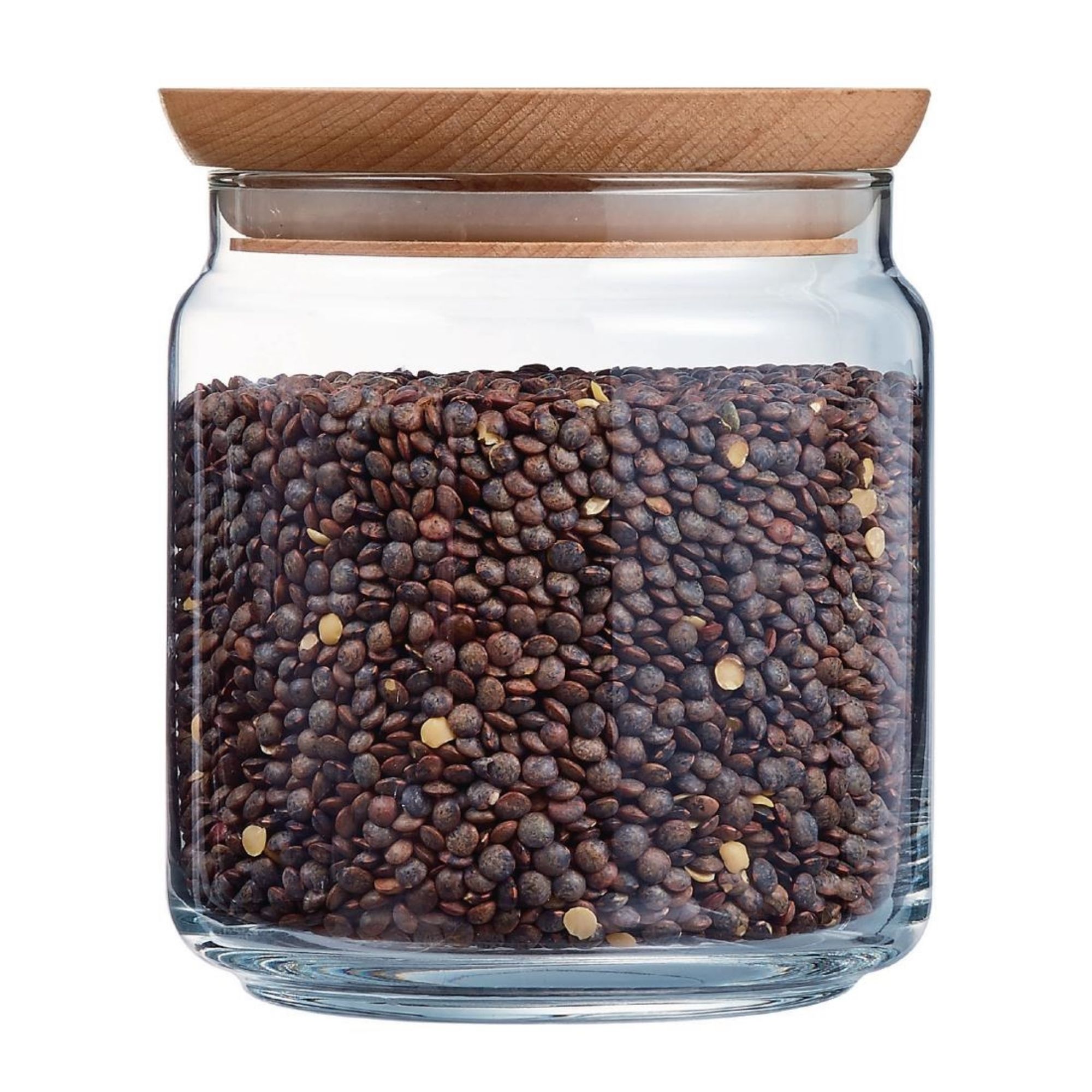 Picture of Luminarc Pure Jars & Wood Lids 750ml (6 Pack)