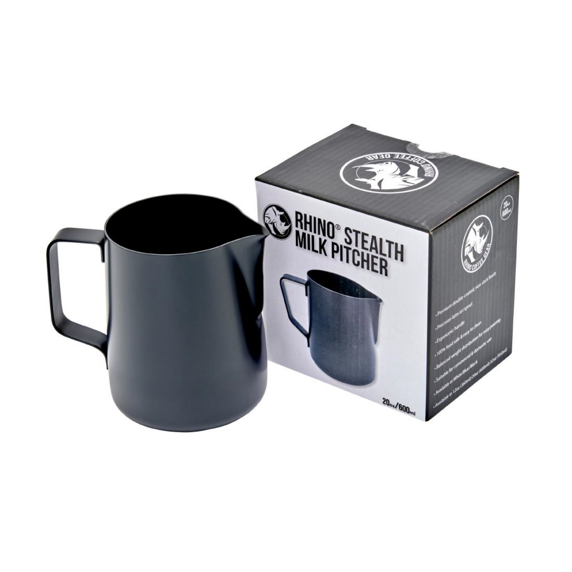 Picture of Rhino Stealth Milk Pitcher Black 600ml