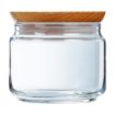 Picture of Luminarc Pure Jars & Wood Lids 500ml (6 Pack)