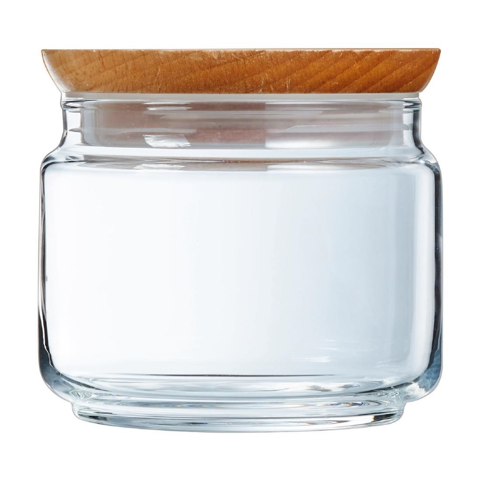 Picture of Luminarc Pure Jars & Wood Lids 500ml (6 Pack)