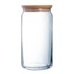 Picture of Luminarc Pure Jars & Wood Lids 1.5Ltr (6 Pack)