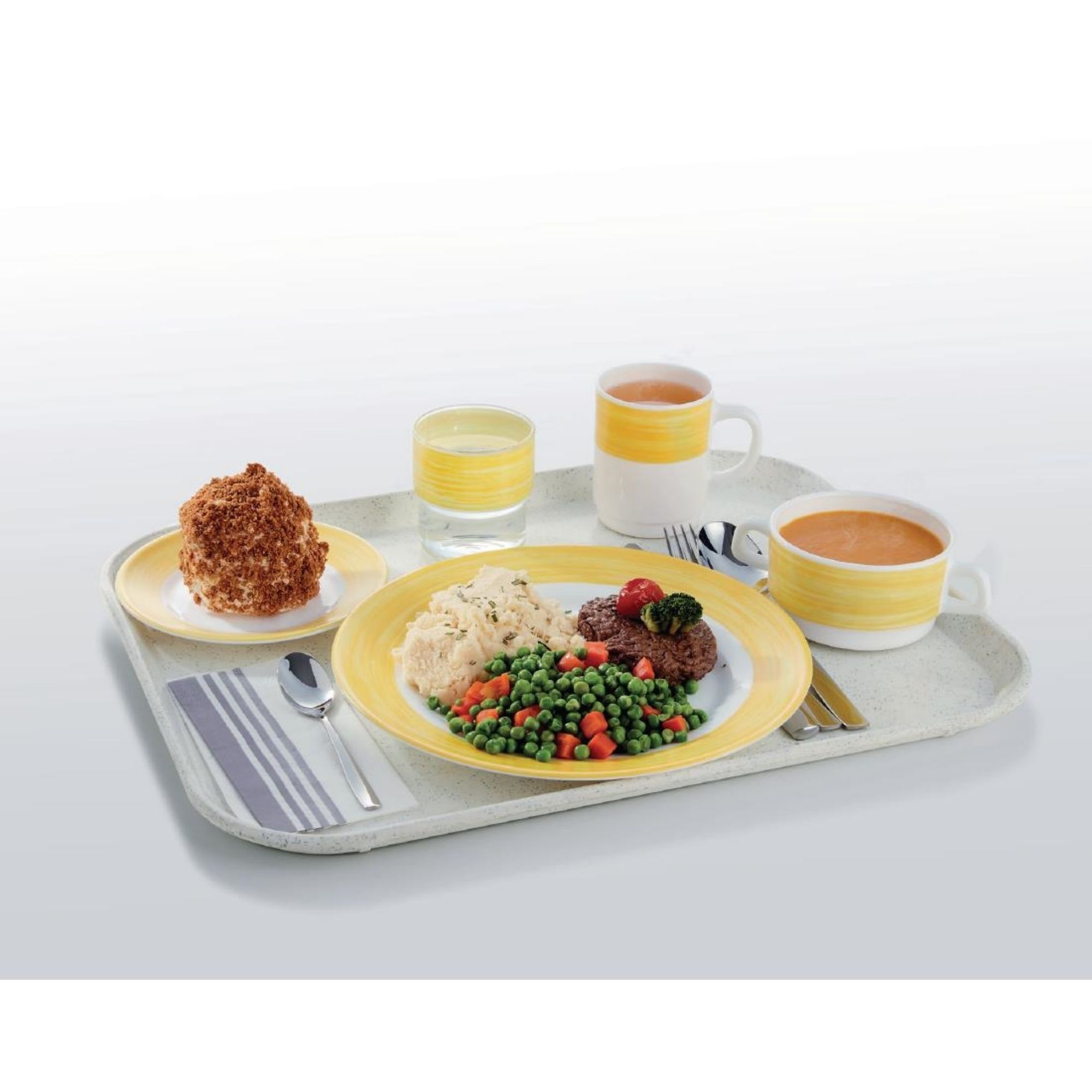 Picture of Arcoroc Brush Saucers Yellow 140mm (48 Pack)