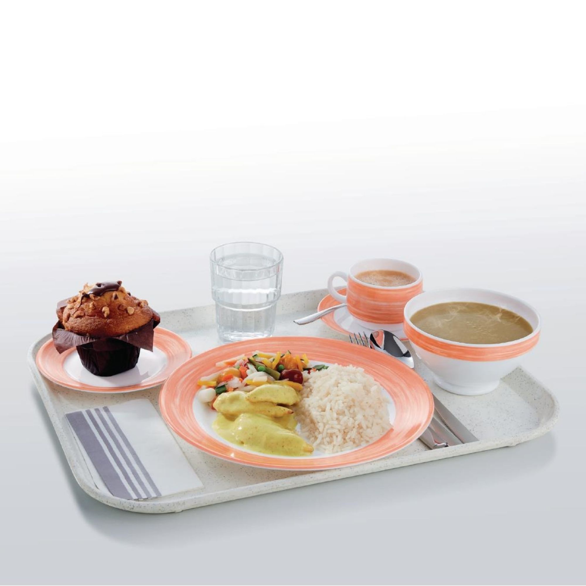 Picture of Arcoroc Brush Saucers Orange 140mm (48 Pack)