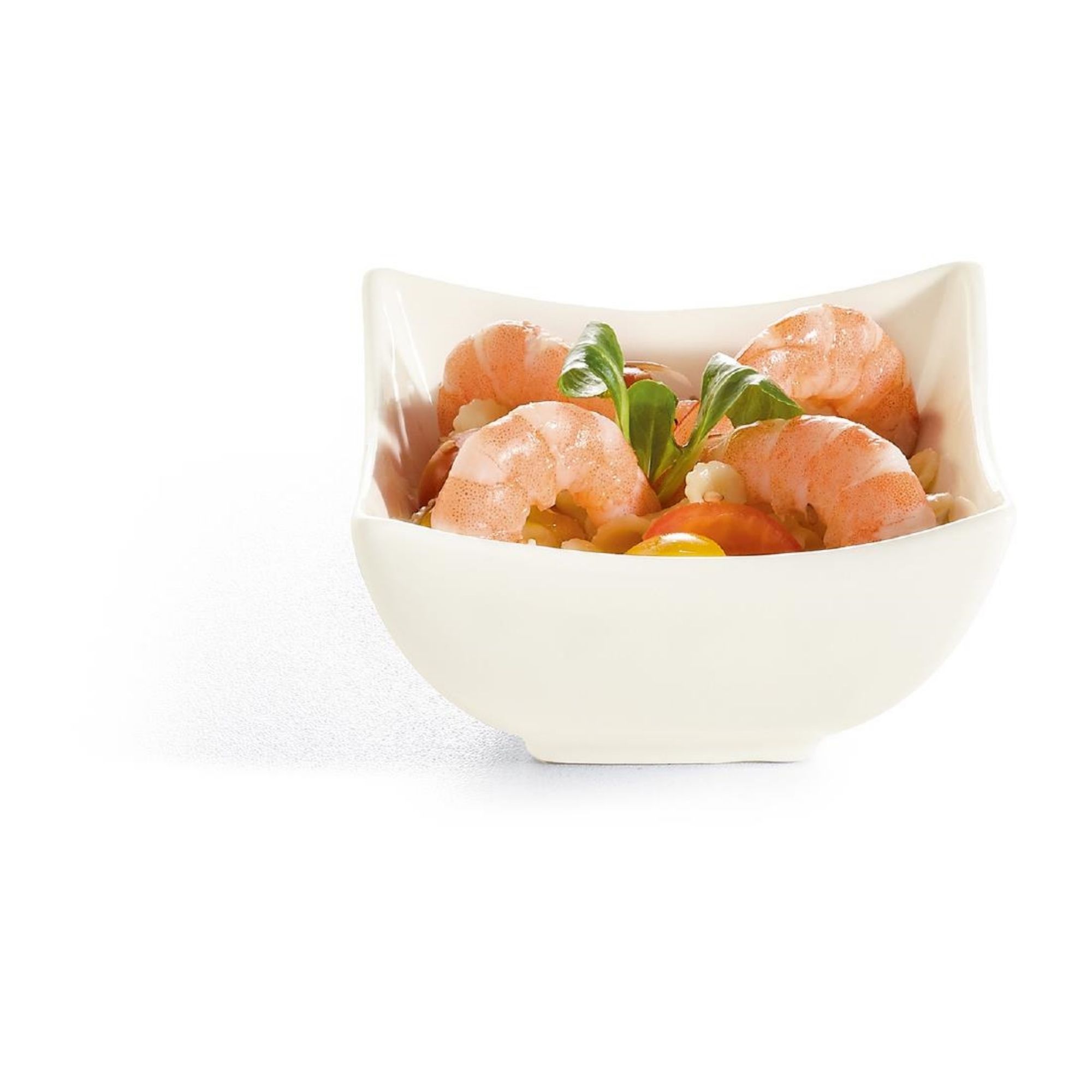 Picture of Arcoroc Appetizer Ludico Deep Square Bowls White 90mm (24 Pack)