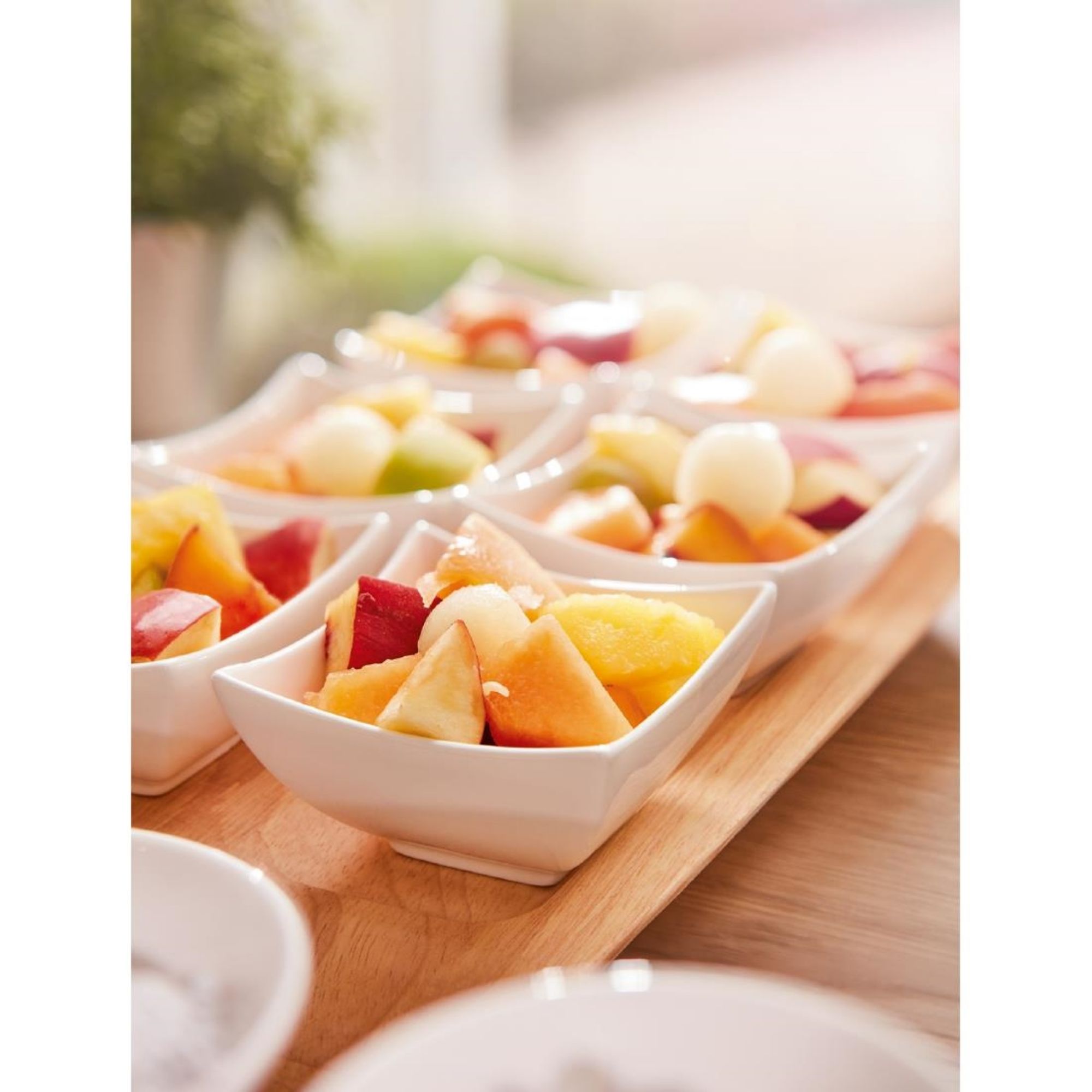 Picture of Arcoroc Appetizer Ludico Deep Square Bowls White 90mm (24 Pack)
