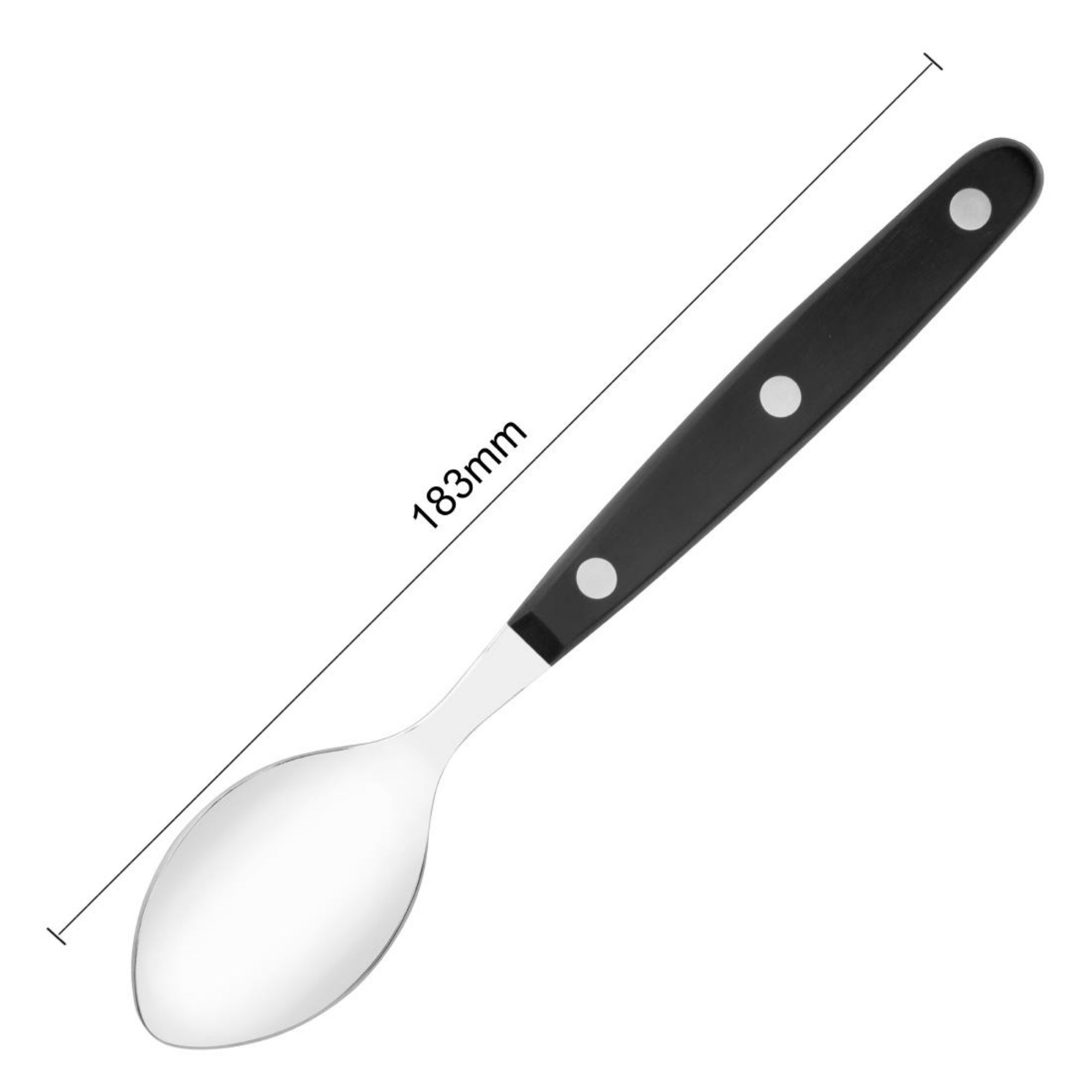 Picture of Olympia Taverna Teaspoons with Black Handles (12 Pack)