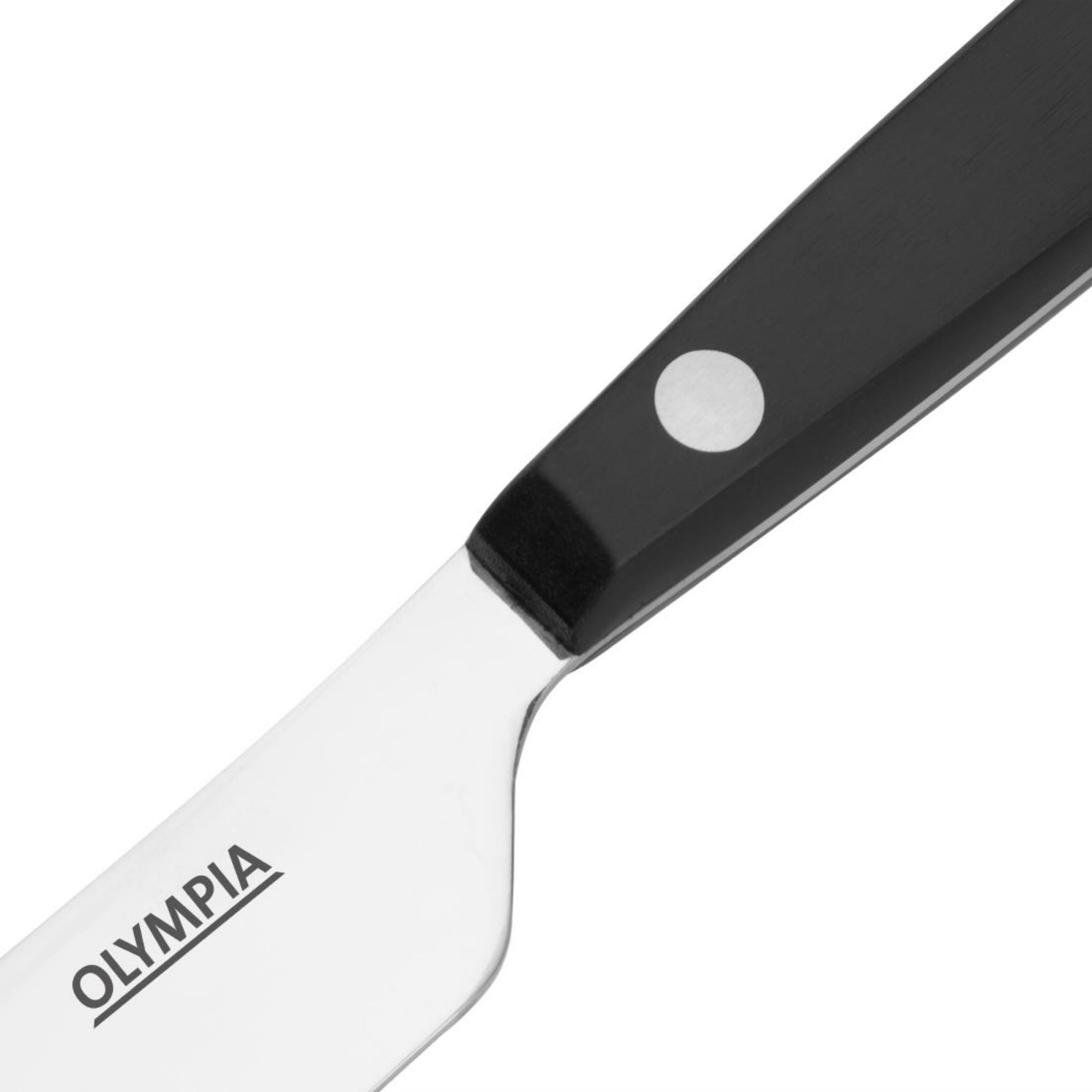 Picture of Olympia Taverna Table Knives with Black Handles (12 Pack)