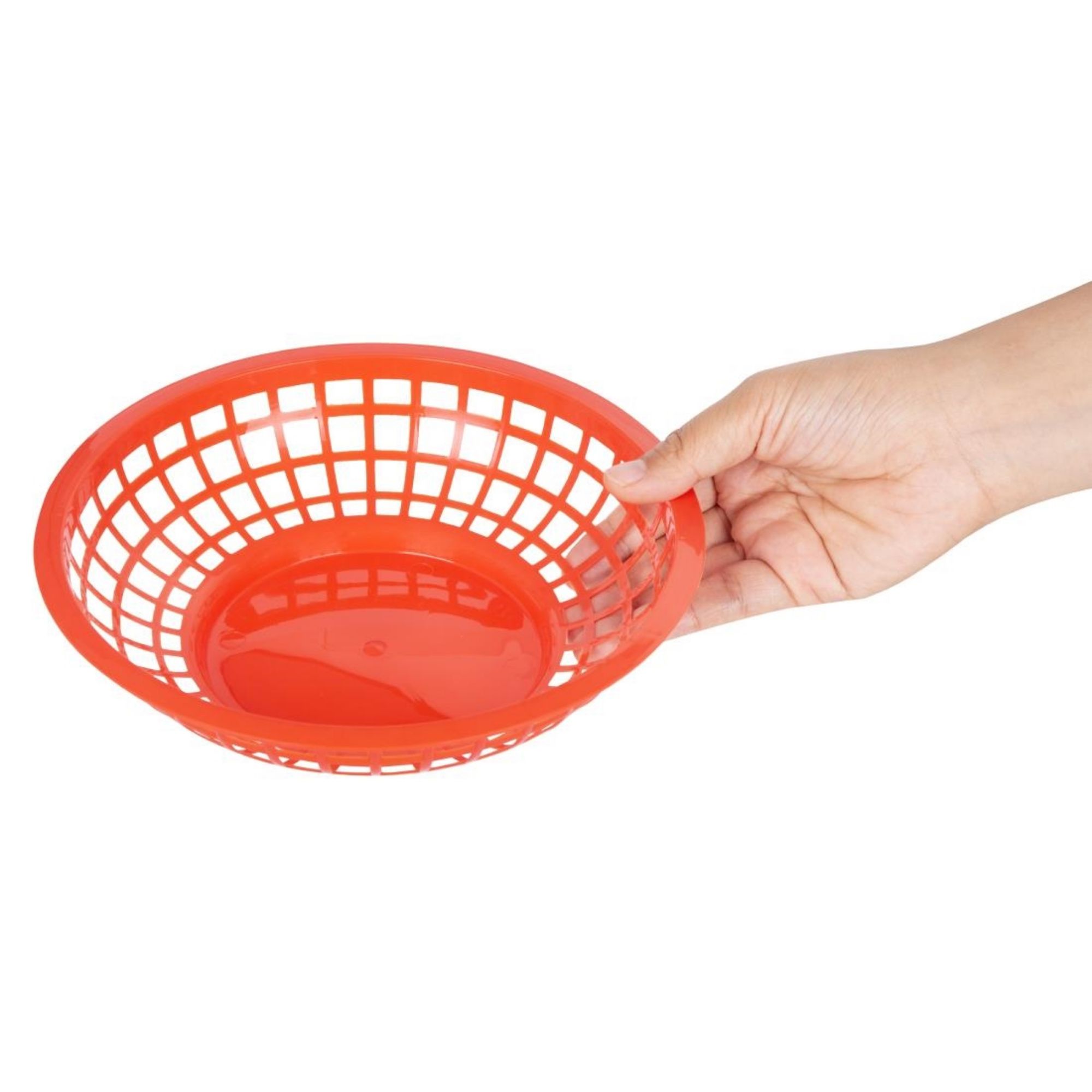 Picture of Olympia Kristallon PP Food Baskets Round Red 200x50mm (6 Pack)