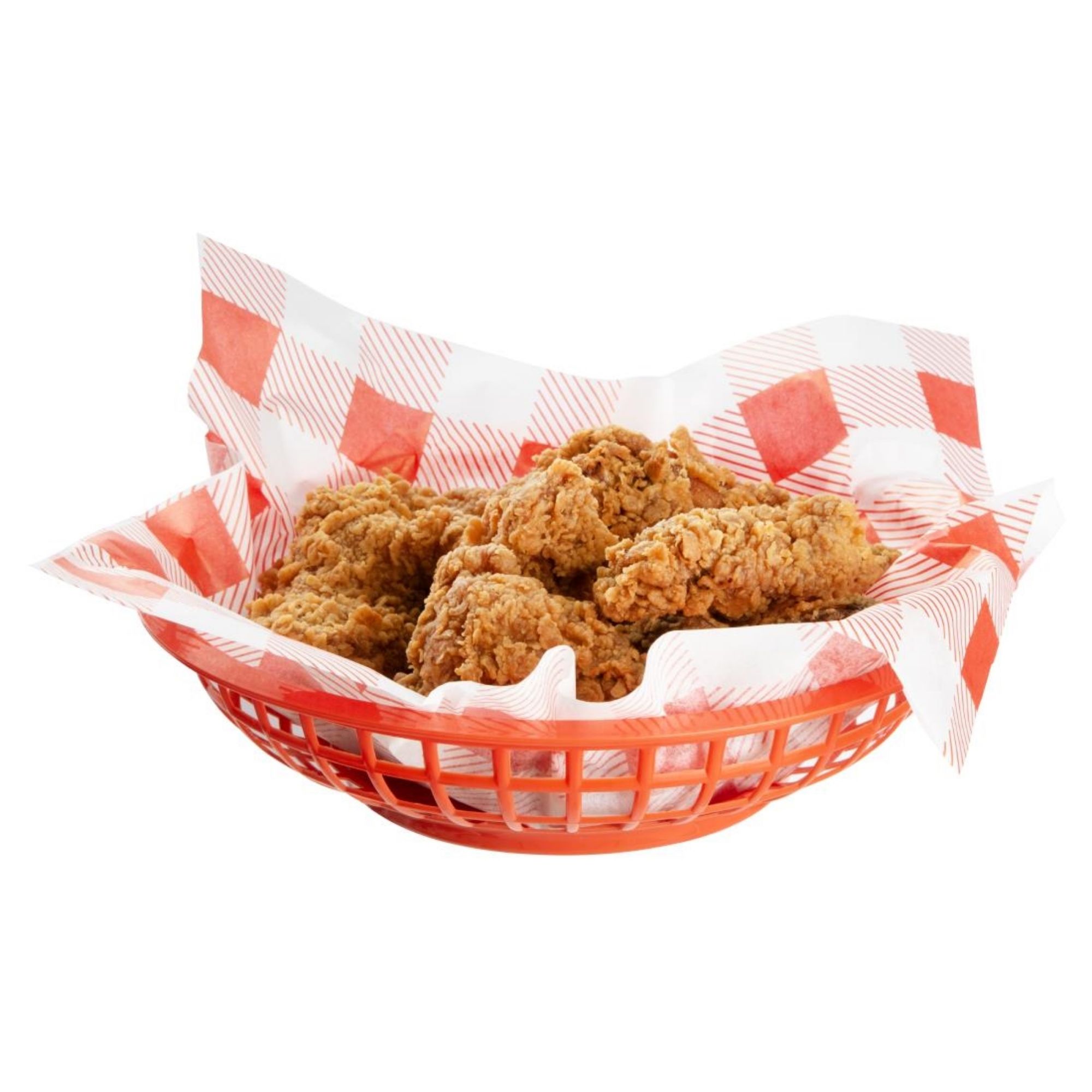 Picture of Olympia Kristallon PP Food Baskets Round Red 200x50mm (6 Pack)