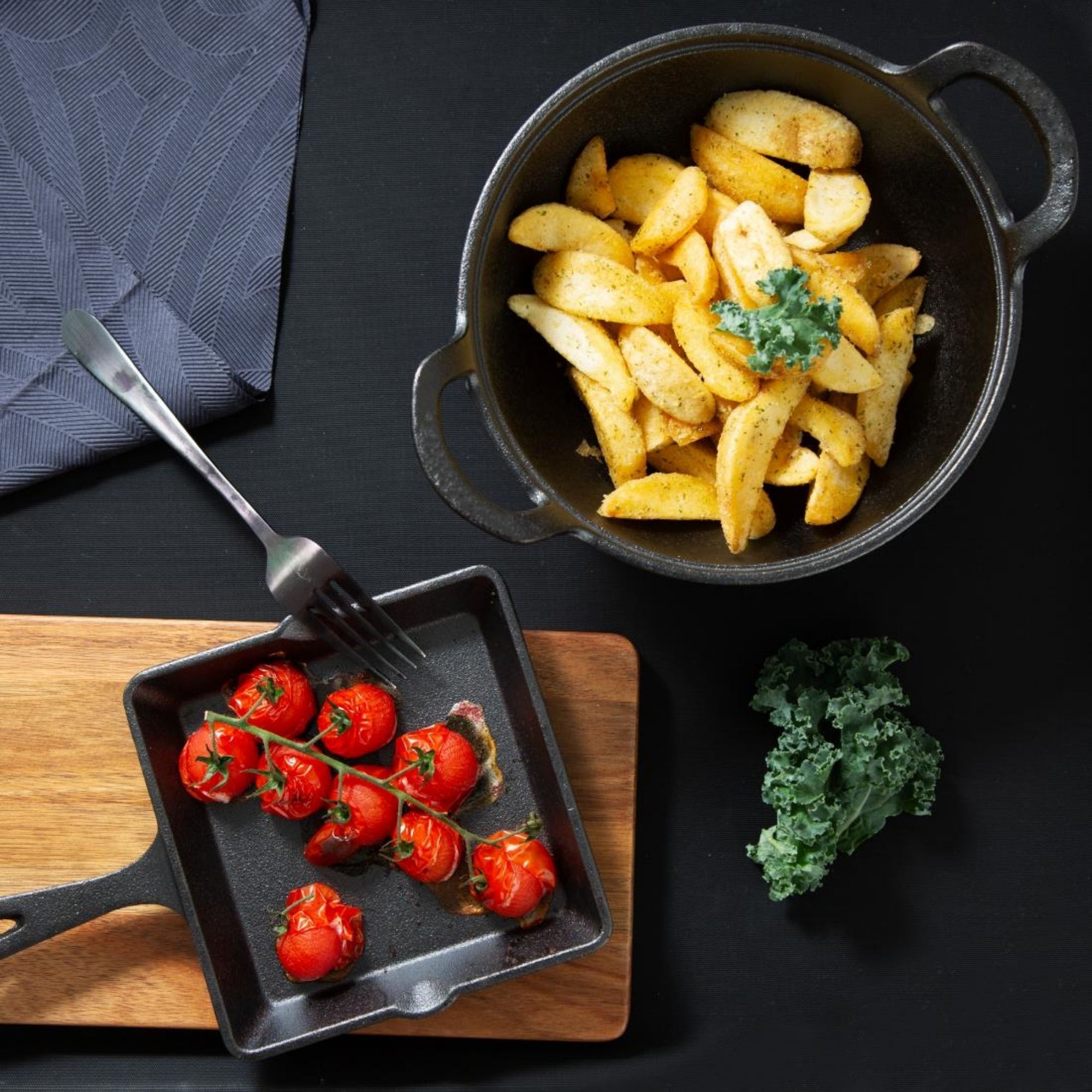 Picture of Olympia Cast Iron Square Pan 155x225mm