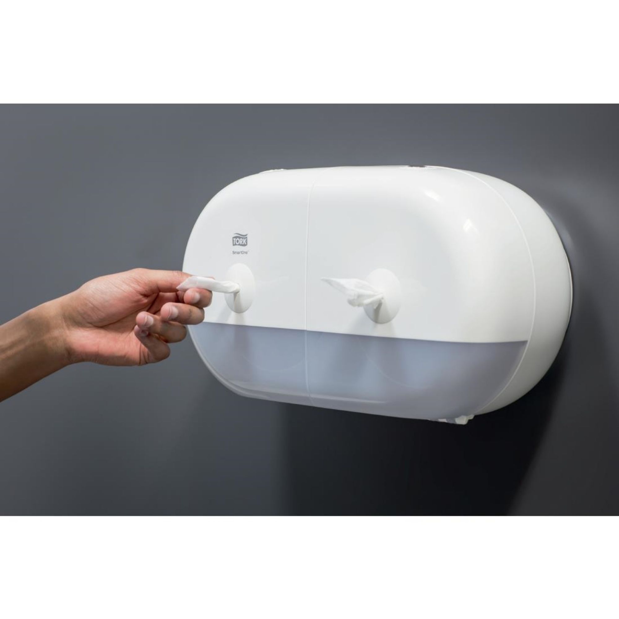 Picture of Tork SmartOne Mini Twin Toilet Roll Dispenser