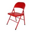 Picture of Bolero Folding Metal Chairs Red (4 Pack)