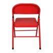 Picture of Bolero Folding Metal Chairs Red (4 Pack)