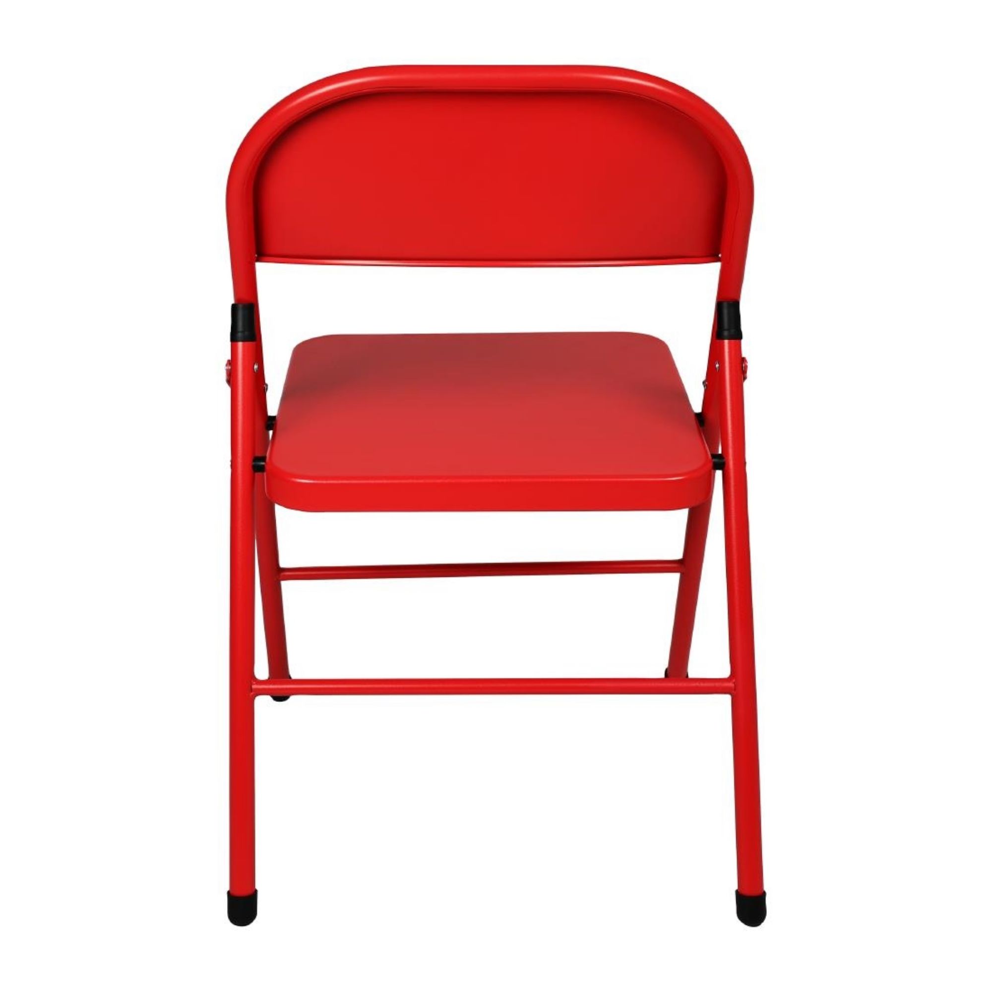 Picture of Bolero Folding Metal Chairs Red (4 Pack)