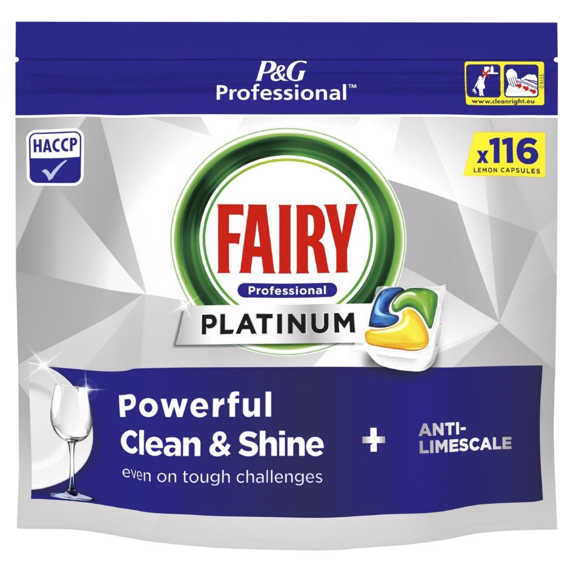 Picture of Fairy Professional Platinum Dishwasher Capsules Lemon 116 Caps (2 Pack)