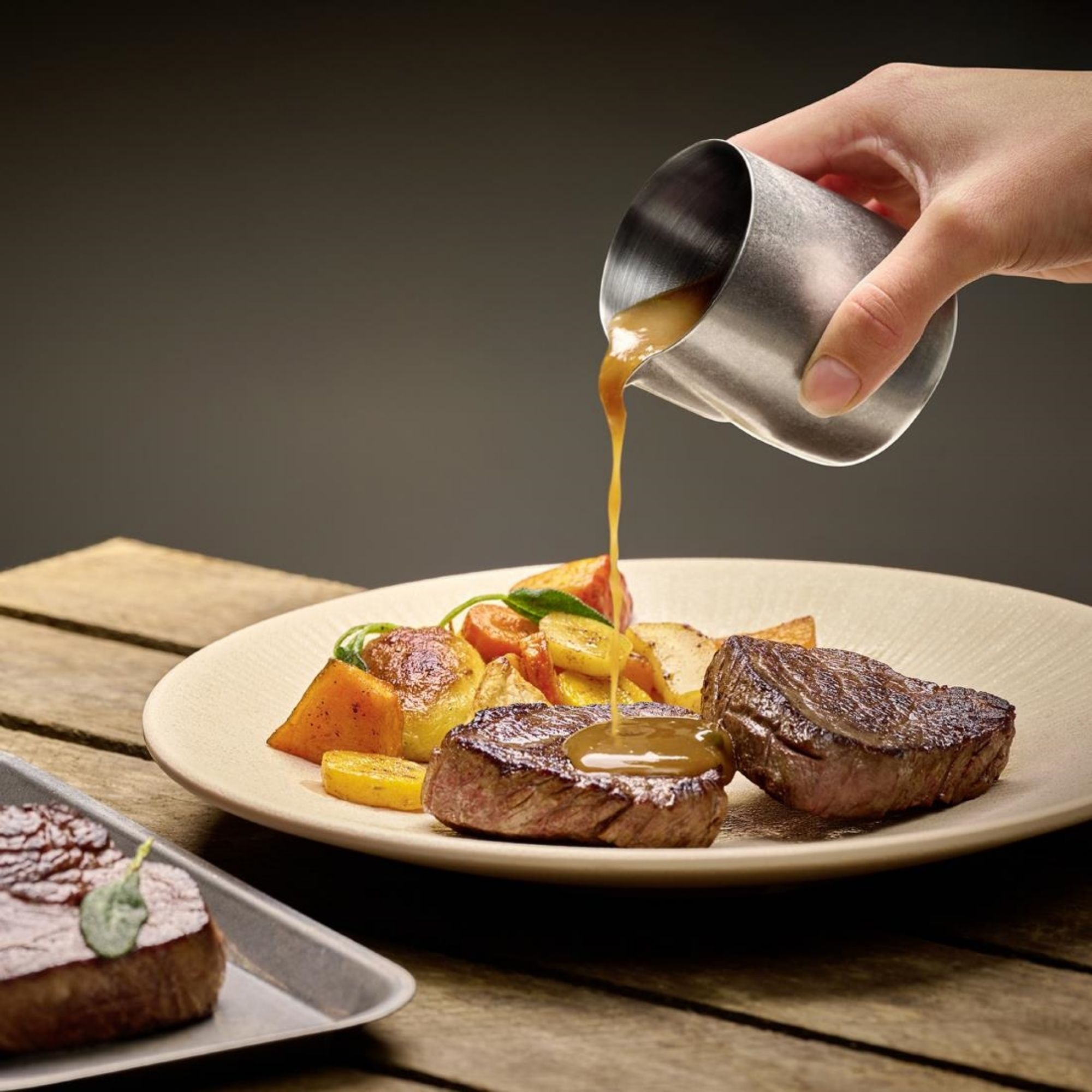 Picture of APS Flow Pourer Vintage Steel 150ml