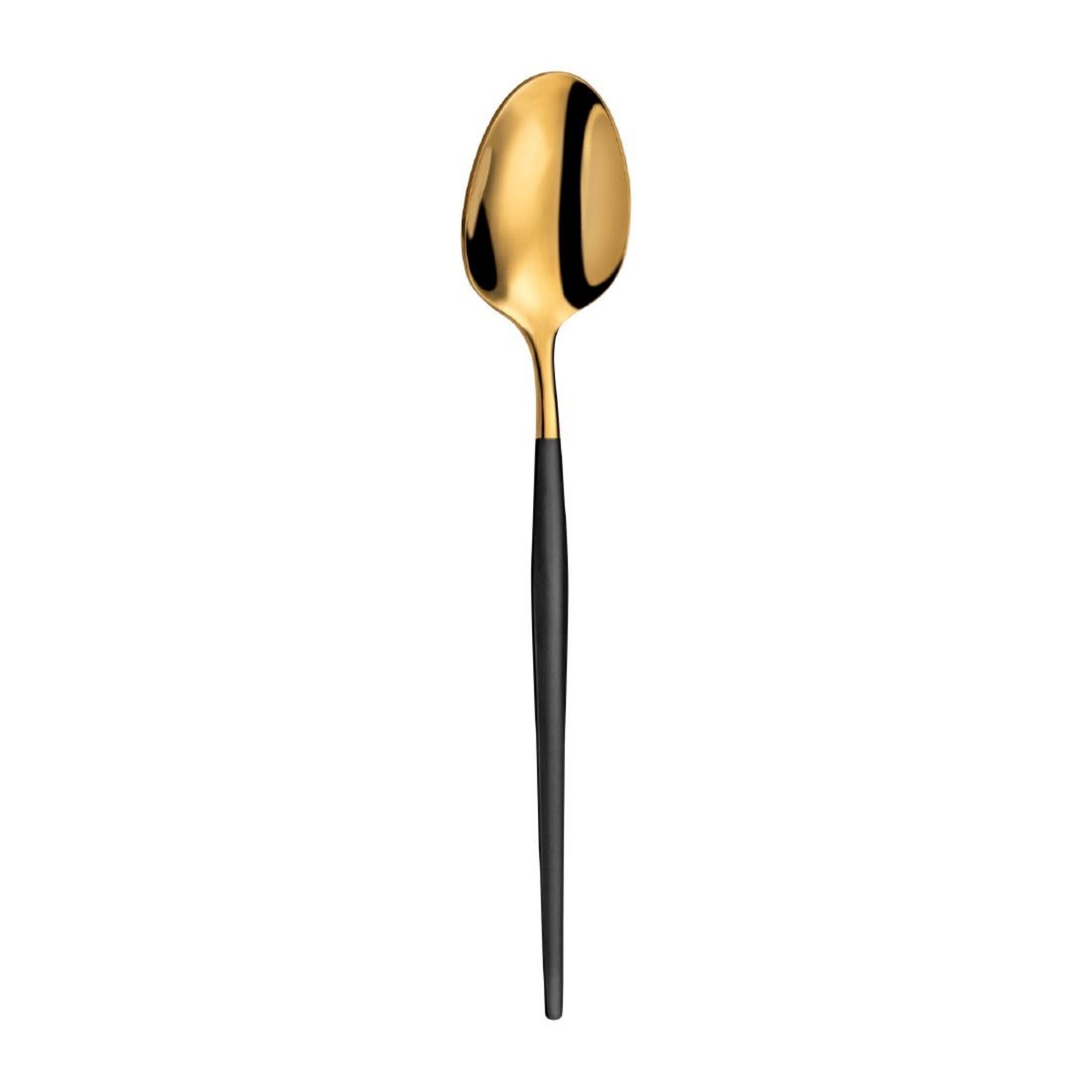 Picture of Amefa Soprano Medium Teaspoons Black & Gold (12 Pack)
