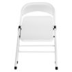 Picture of Bolero Folding Metal Chairs White (4 Pack)