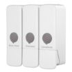 Picture of Jantex Triple Shower Dispenser White