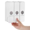 Picture of Jantex Triple Shower Dispenser White