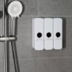 Picture of Jantex Triple Shower Dispenser White