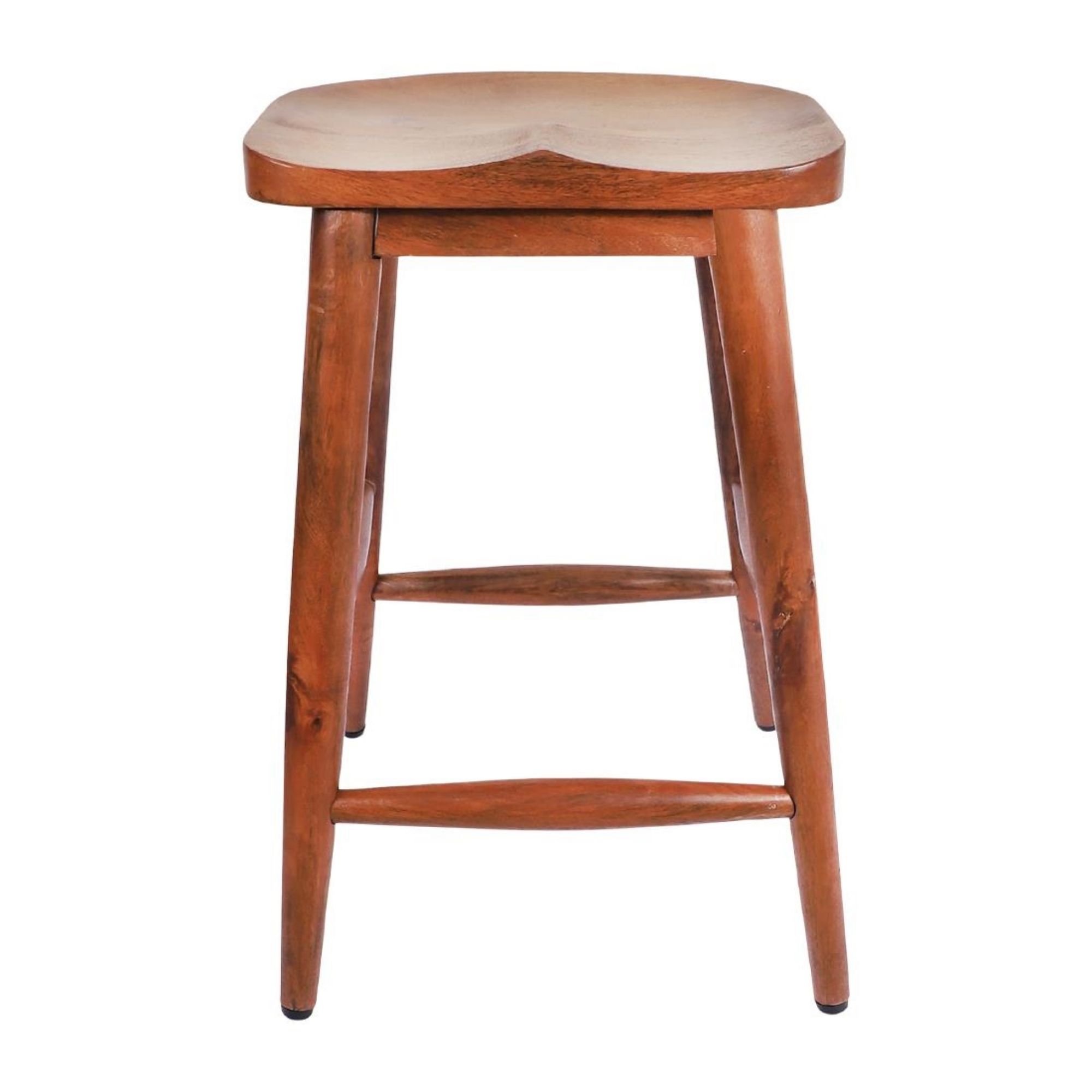 Picture of Bolero Halsbury Curved Mango Wood Stools (2 Pack)