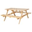 Picture of Bolero Elements Wooden Picnic Table & Bench Set 5ft