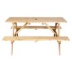 Picture of Bolero Elements Wooden Picnic Table & Bench Set 5ft