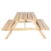 Picture of Bolero Elements Wooden Picnic Table & Bench Set 5ft