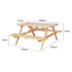 Picture of Bolero Elements Wooden Picnic Table & Bench Set 5ft