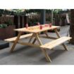 Picture of Bolero Elements Wooden Picnic Table & Bench Set 5ft