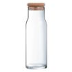 Picture of Luminarc Funambule Carafes with Cork Lid 1Ltr (6 Pack)