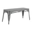 Picture of Bolero Bistro Metal Benches Gunmetal 1000mm (2 Pack)