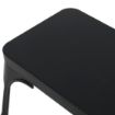 Picture of Bolero Bistro Metal Benches Black 1000mm (2 Pack)