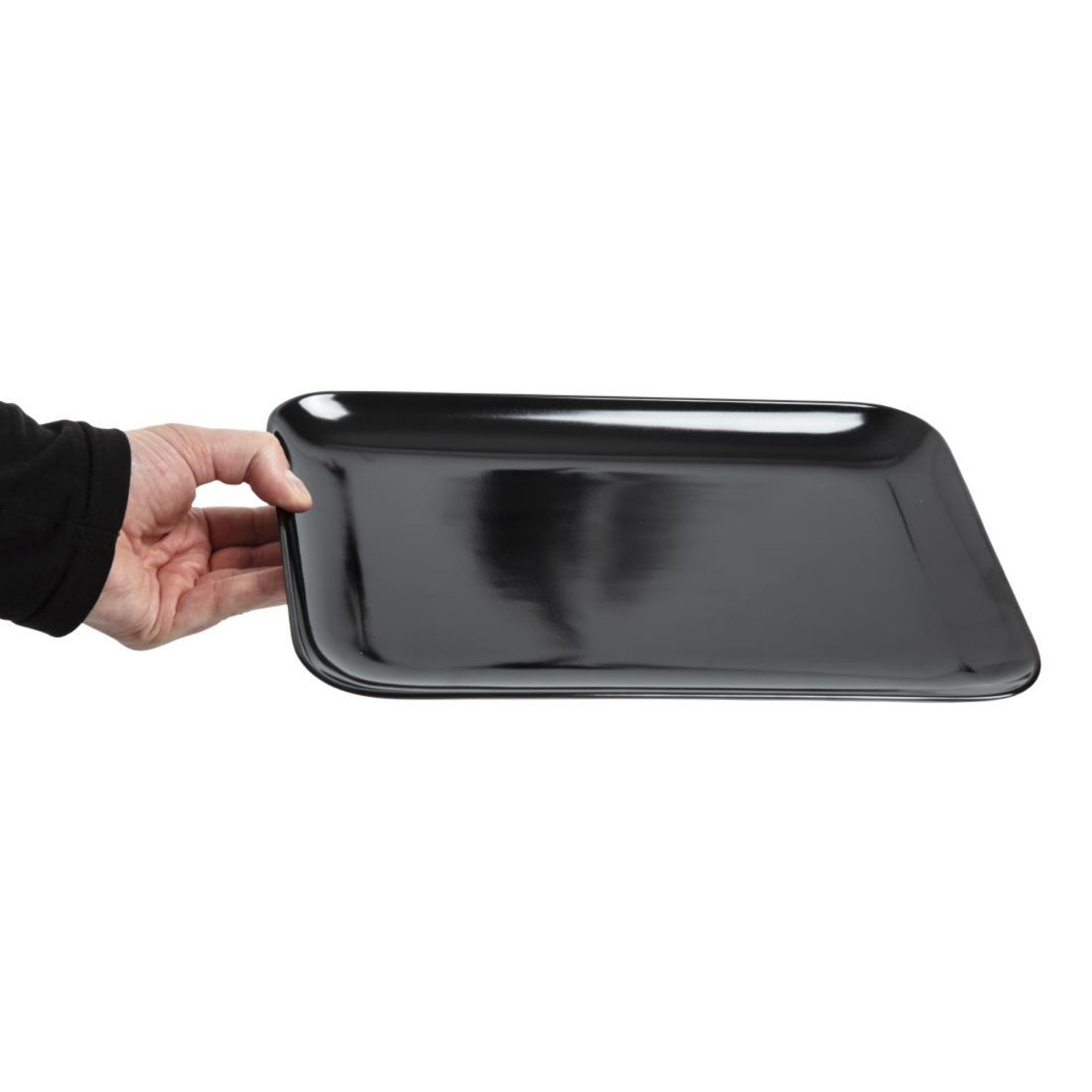 Picture of Dalebrook Melamine Large Rectangular Platter Black 330mm