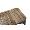 Picture of Bolero Bistro Indoor Bench Slatted Mango Wood & Black Frame 850mm (2 Pack)