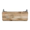 Picture of Bolero Bistro Indoor Bench Mango Wood & Gunmetal Frame 1000mm (2 Pack)