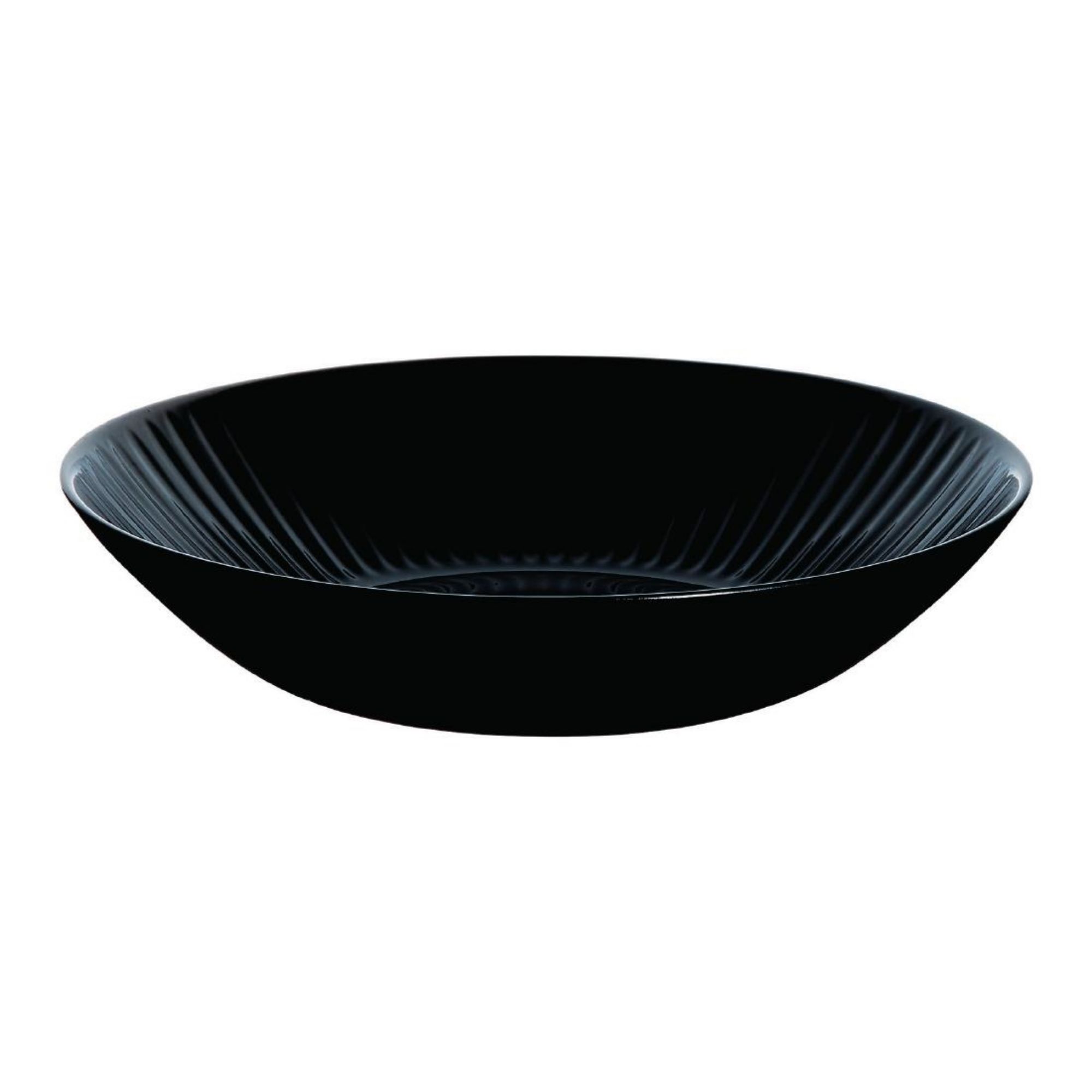 Picture of Luminarc Cottage Black Rimless Pasta/Soup Bowls 220mm (24 Pack)
