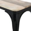 Picture of Bolero Bistro Indoor Bench Mango Wood & Black Frame 1000mm (2 Pack)