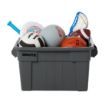 Picture of Rubbermaid BRUTE Tote Box Grey with Lid 53Ltr