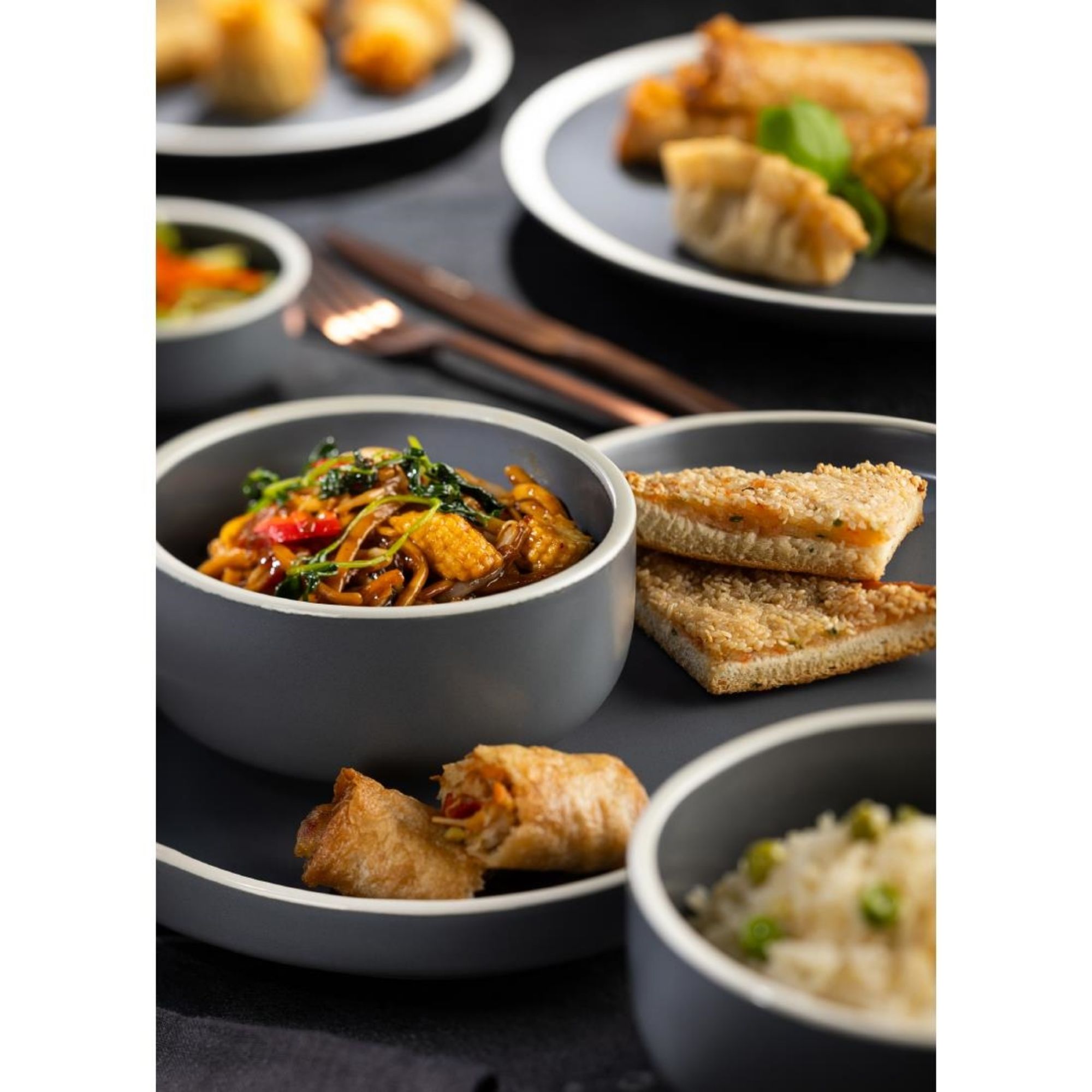 Picture of Utopia Forma Dipping Pots Charcoal 90mm (12 Pack)