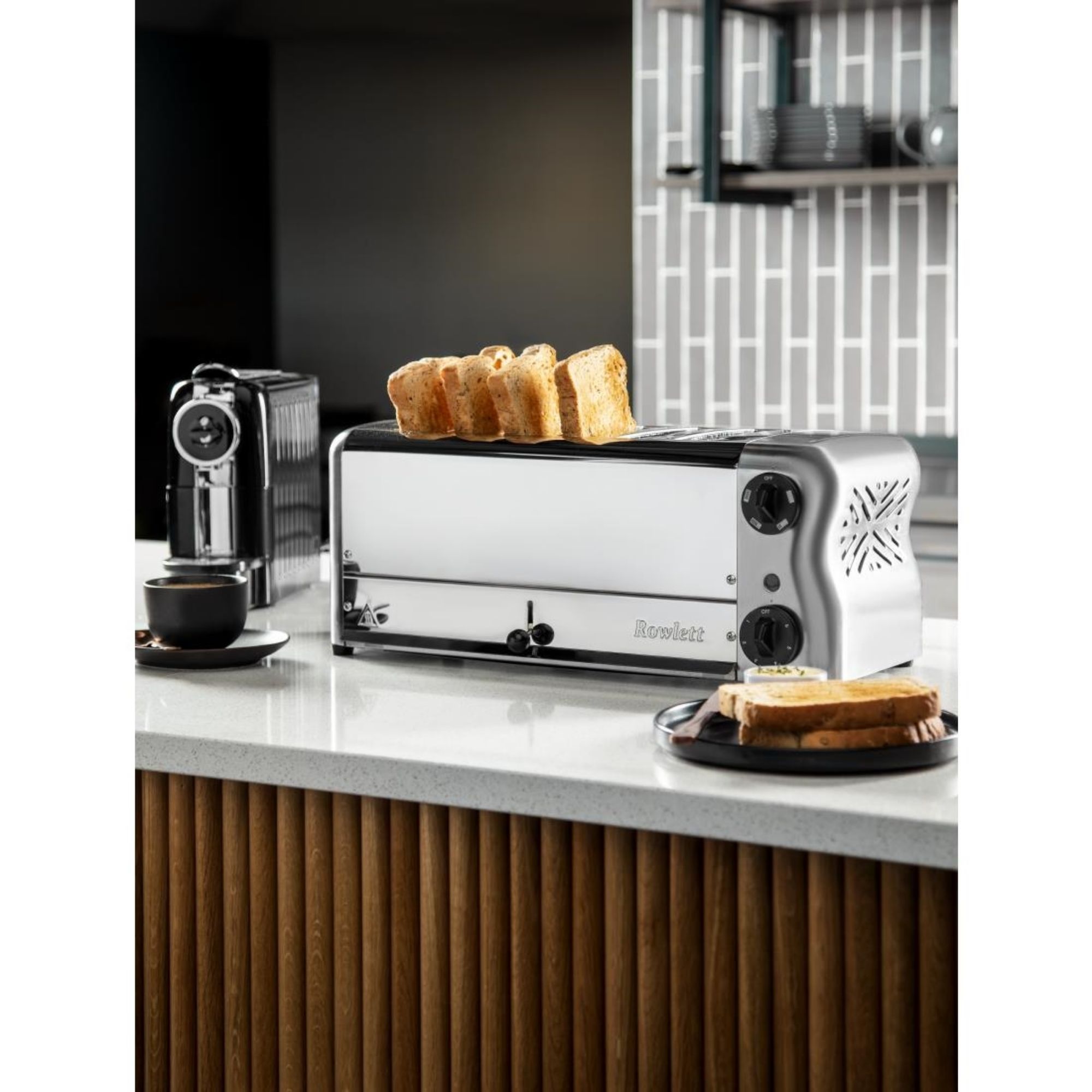 Picture of Rowlett Esprit 6 Slot Toaster with Sandwich Cages and Extra Duraheat Elements Chrome