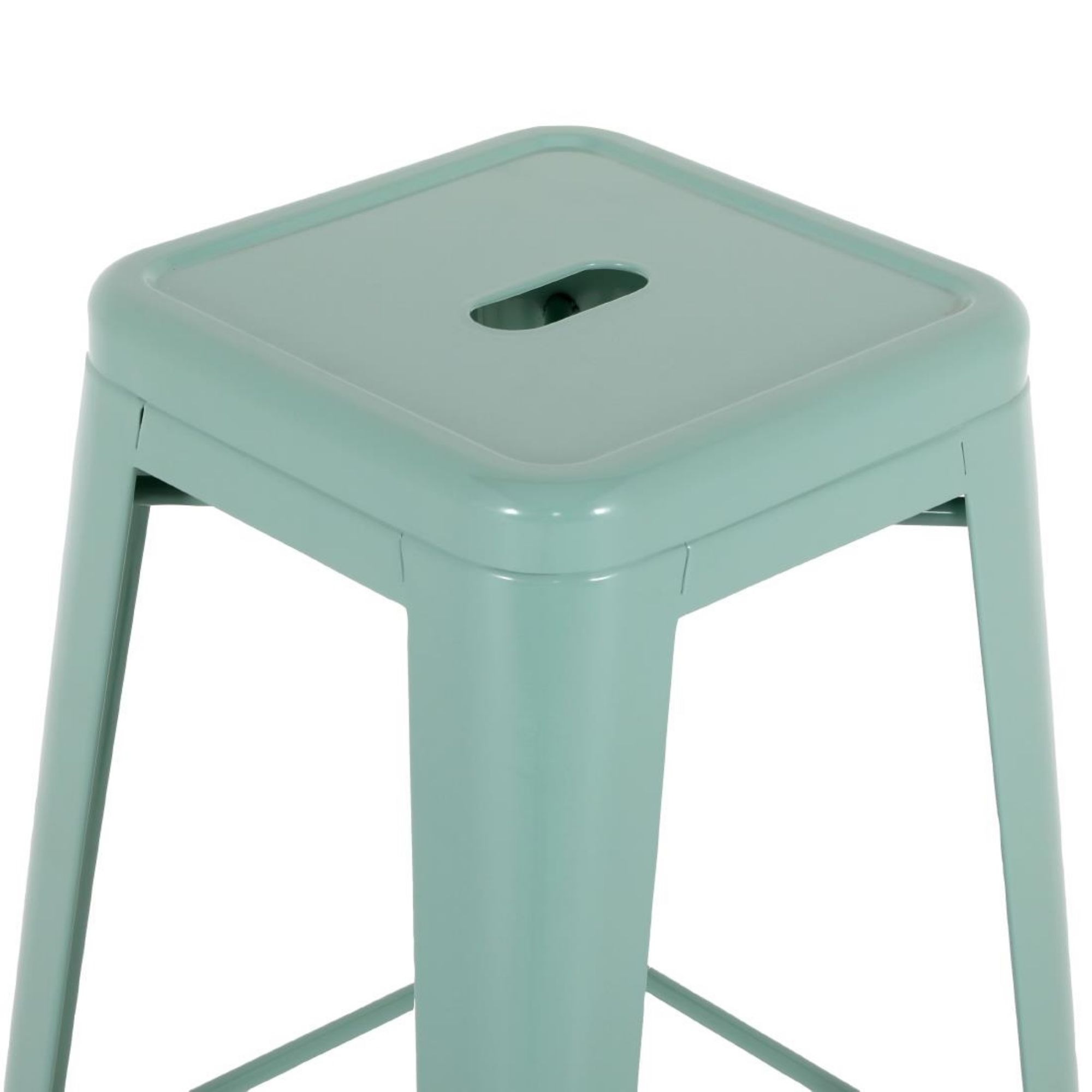 Picture of Bolero Bistro Metal High Stools Olive Green (4 Pack)