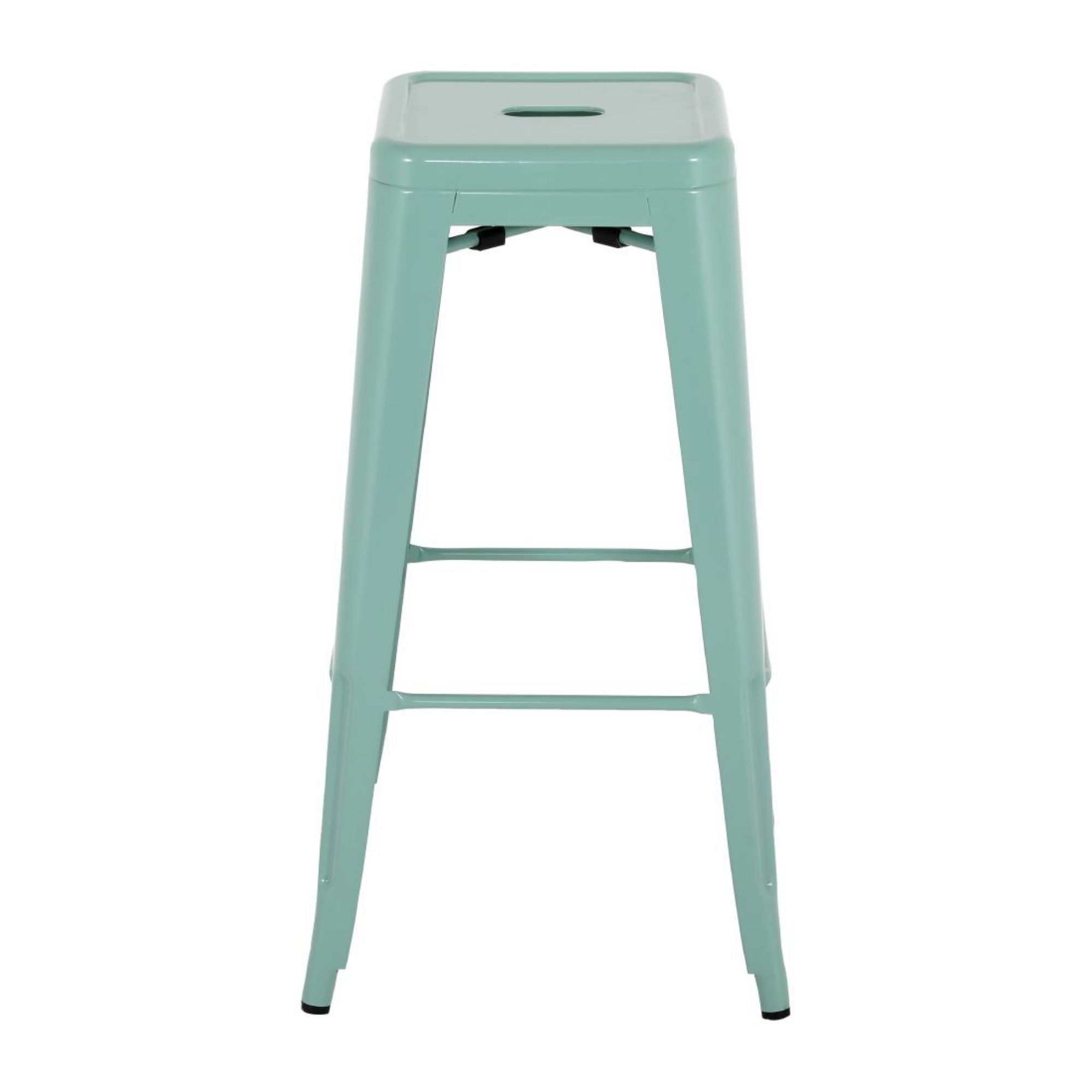 Picture of Bolero Bistro Metal High Stools Olive Green (4 Pack)